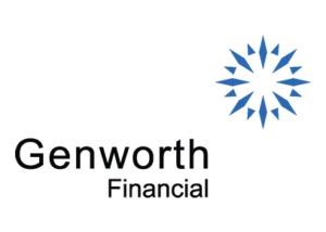 Genworth financial logo on a white background.