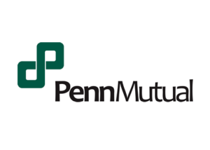 Penn mutual logo on a white background.